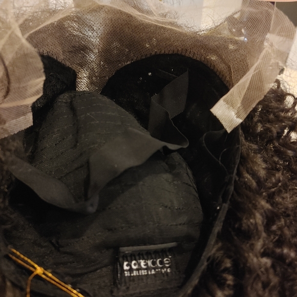 Sensationnel Bare Lace Short Curly Glueless Wig HD Pre Plucked Darkest Brown #2 - Picture 8 of 10